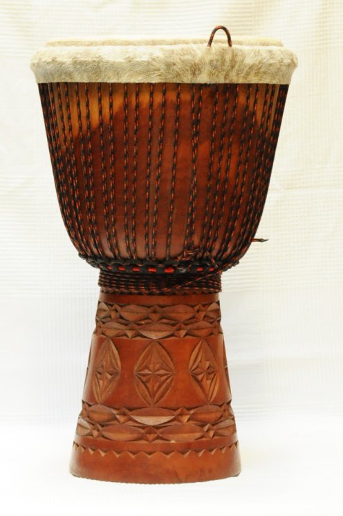 Large Top Guinea djembe mahogany: buy Guinean djembe (acajou, djalla)