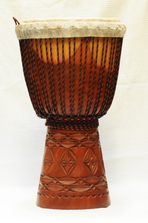 Large Top Guinea djembe mahogany: buy Guinean djembe (acajou, djalla)