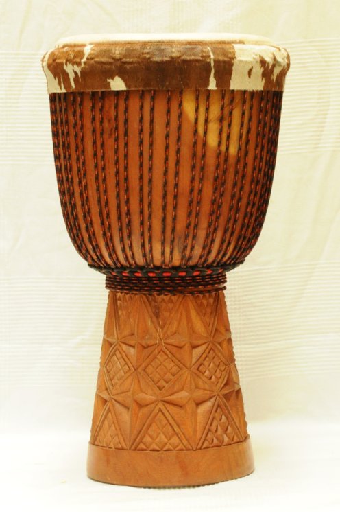 Large Top Guinea djembe dimba: buy Guinean djembe (bush mango, dugura)