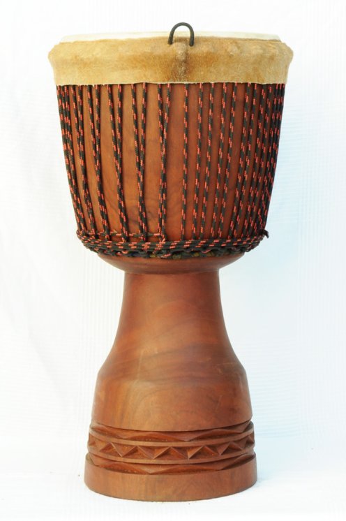 Large Top Guinea djembe mahogany: buy Guinean djembe (acajou, djalla)
