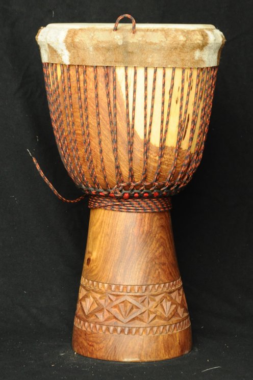 Grand djembé Guinée Top en guéni : djembe guinéen en goni (vène)