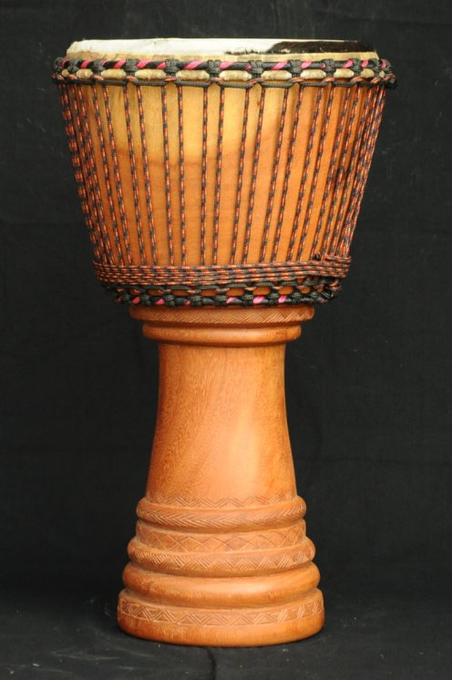 Djembé Mali Top en linké peau de boeuf en vente (grand) : acheter un djembe malien en lingué monté avec une peau bovine (veau, vache) (grand)