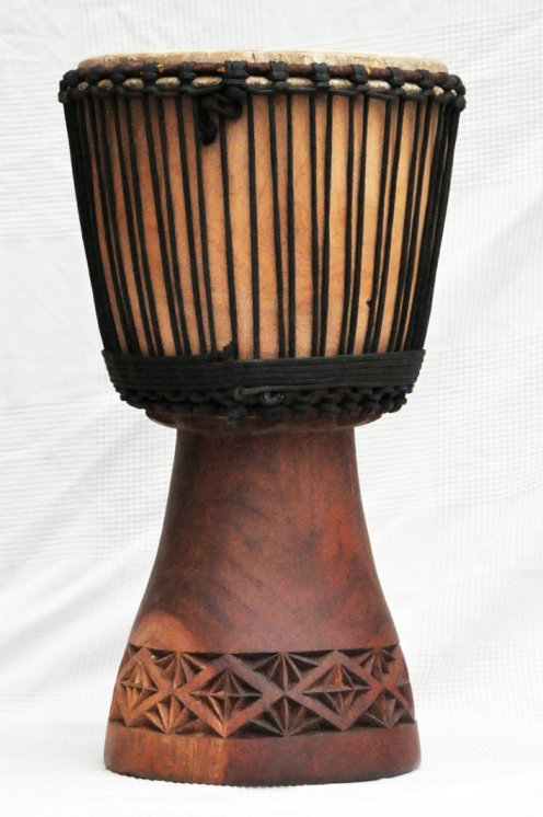 Djembe for sale - Large mahogany Mali djembe drum