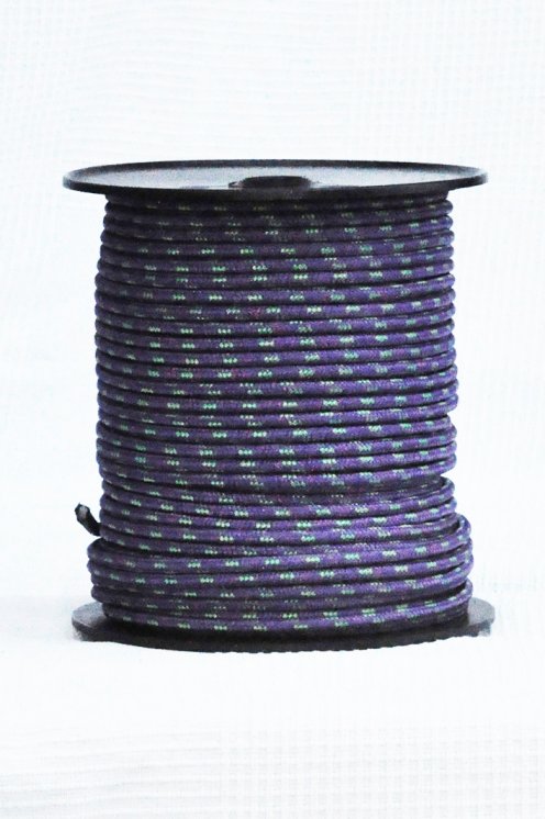 Ø6 mm violet / green prestretched polyester rope for djembe drum - Djembe rope