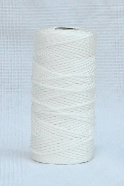 White Ø4 mm braided rope for djembe drum - Djembe rope