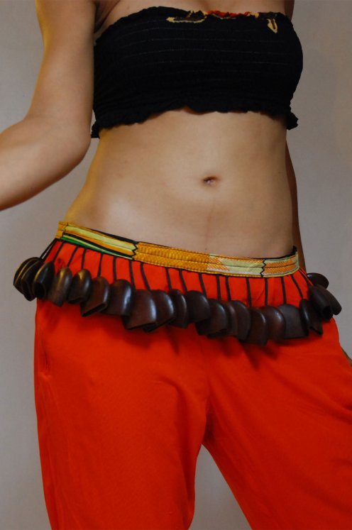 African dance belt - Large Ghana juju dance belt