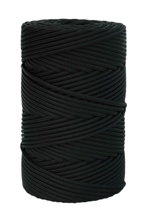 Black Ø5 mm braided rope for djembe drum - Djembe rope