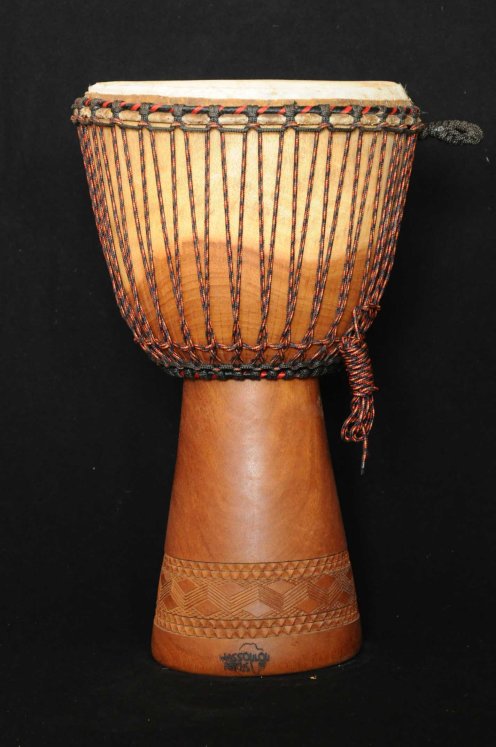 Djembé Mali Top en linké peau de boeuf en vente (grand) : acheter un djembe malien en lingué monté avec une peau bovine (veau, vache) (grand)