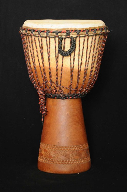 Djembé Mali Top en linké peau de boeuf en vente (grand) : acheter un djembe malien en lingué monté avec une peau bovine (veau, vache) (grand)