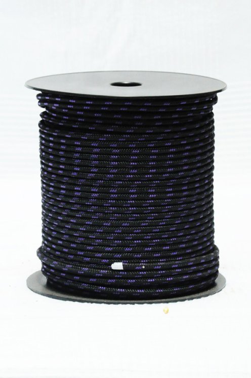 Ø5 mm black / violet black alpine rope for djembe drum - Djembe rope