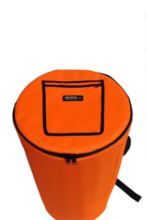 Percussion Africaine high quality djembe bag L orange