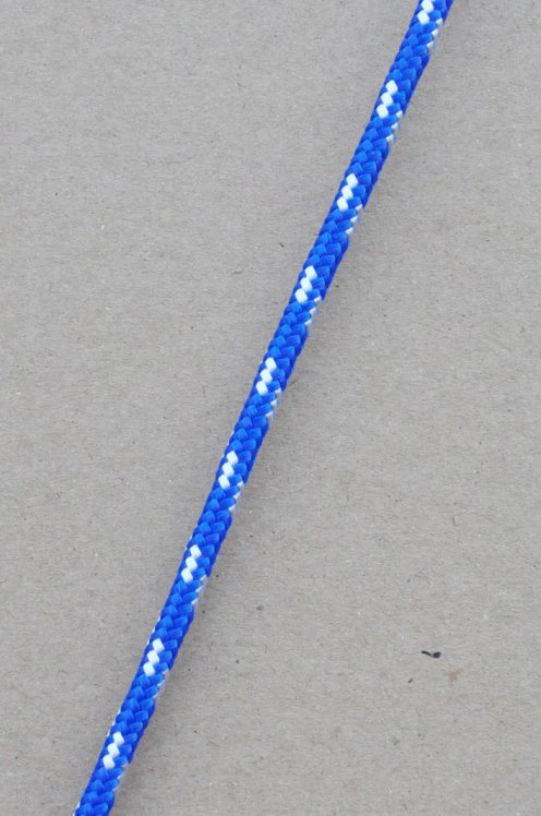 Ø5 mm halyard for djembe drum (blue of France / ecru, 100 m) - Djembe rope
