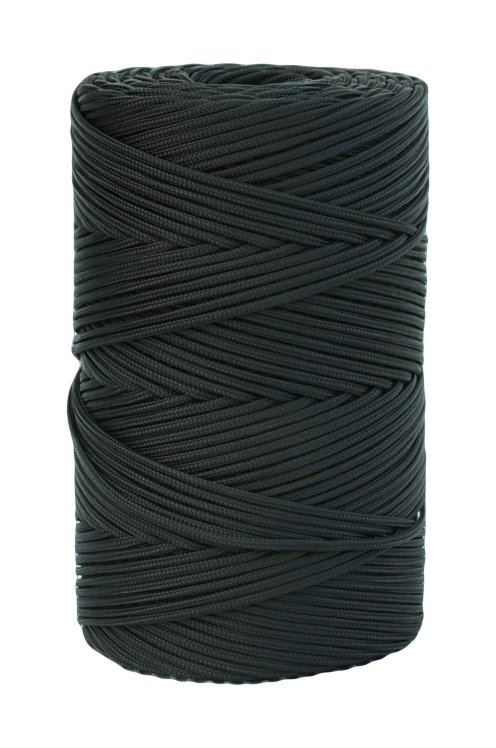 PA hollow djembe drum rope 4 mm Black 320 m