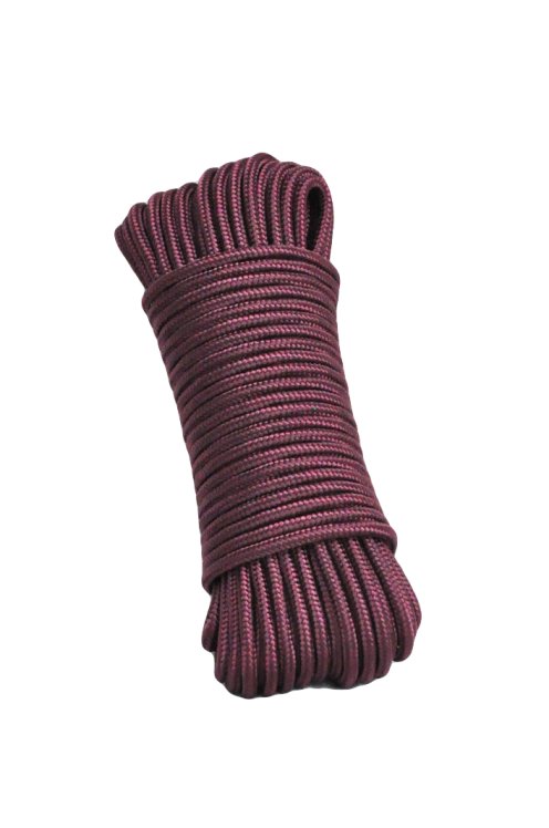 PES reinforced djembe drum rope 5 mm Bordeaux 20 m