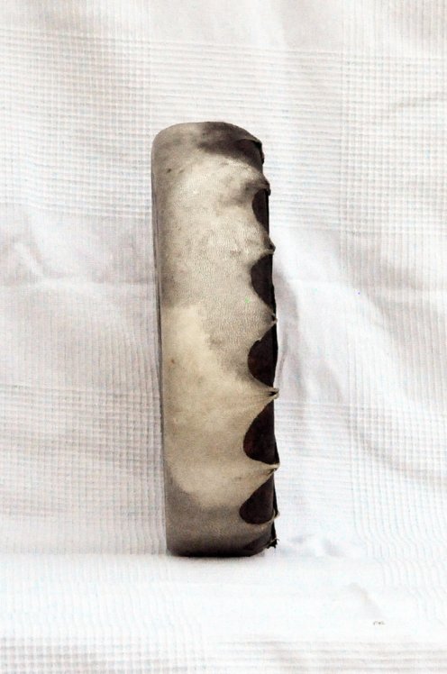 Shamanic ritual drum (shaman drum) with deer skin
