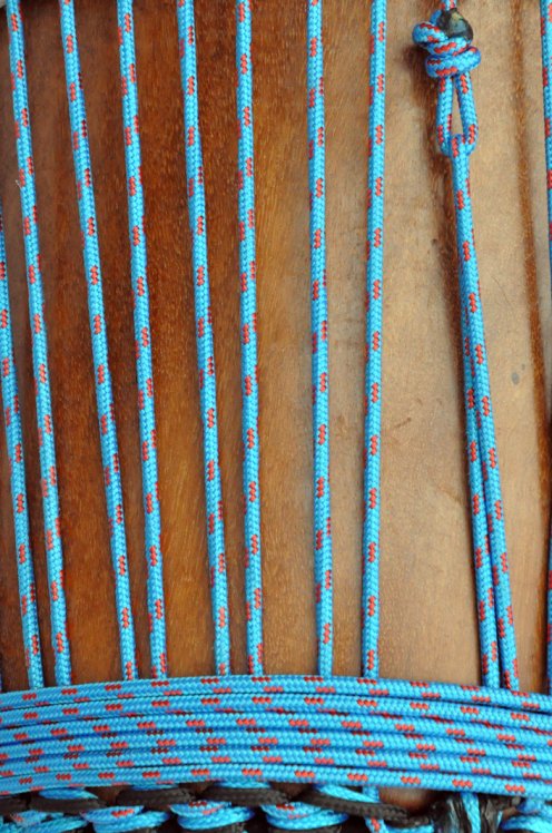 Ø5 mm blue red alpine rope for djembe drum - Djembe rope