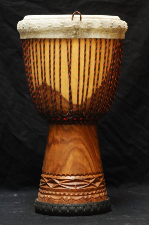 Grand djembé Guinée Top en guéni : djembe guinéen en goni (vène)