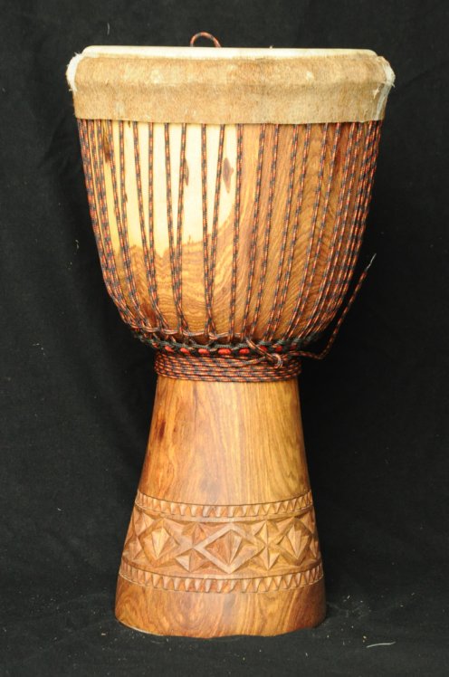 Grand djembé Guinée Top en guéni : djembe guinéen en goni (vène)