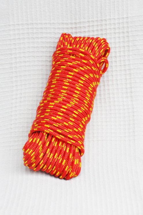 Halyard Ø5 mm red sunflower yellow for djembe drum