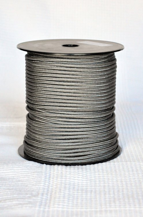 Steel grey Ø5 mm pre-stretched rope for djembe drum - Djembe rope