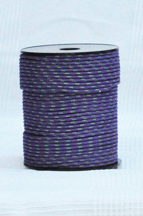 Ø4 mm violet / green prestretched polyester rope for djembe drum - Djembe rope