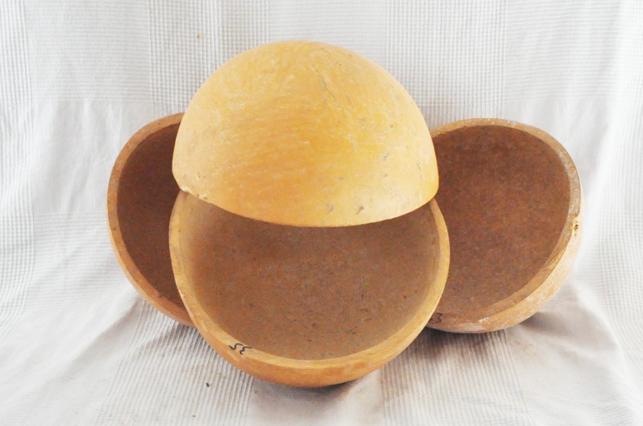 Ø35-36 cm half calabash - Hemispherical calabash