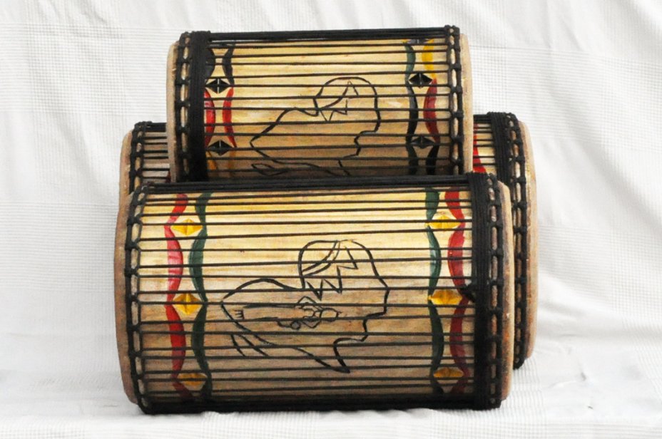 Melina (beechwood) Guinea dunun drums set