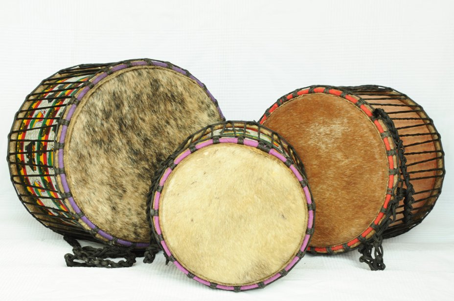 Dundun set for sale - 3 Ghana small dunun drum set