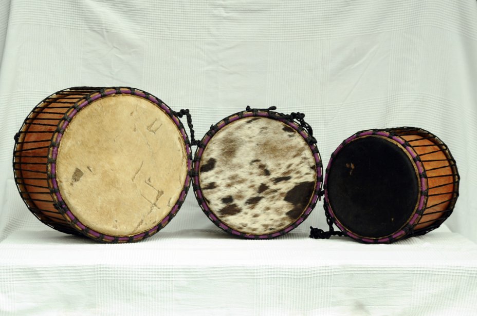 Dundun set for sale - 3 Ghana small dunun drum set