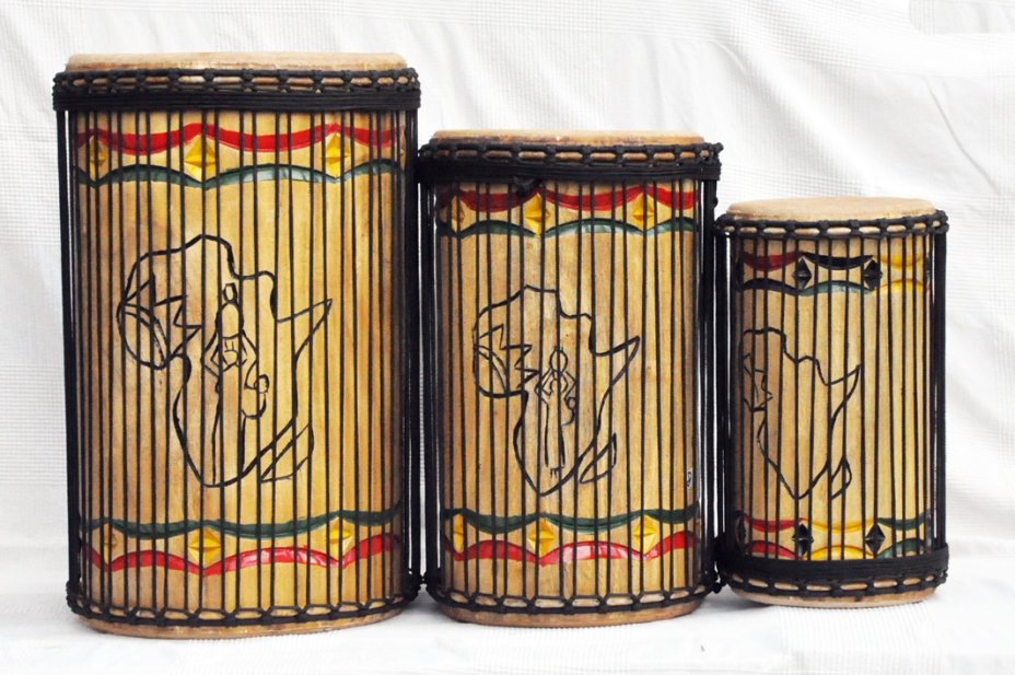 Melina (beechwood) Guinea dunun drums set