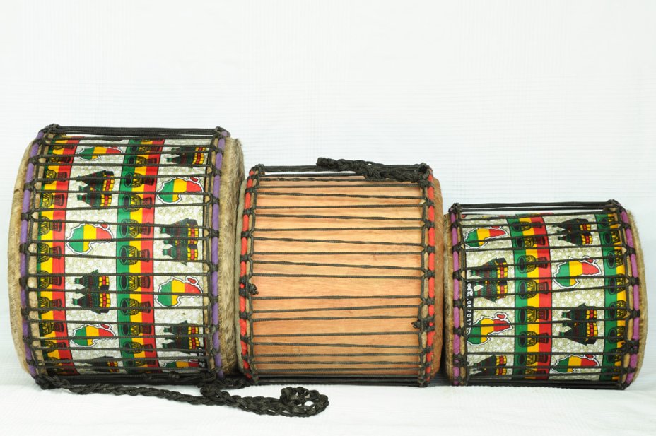 Dundun set for sale - 3 Ghana small dunun drum set