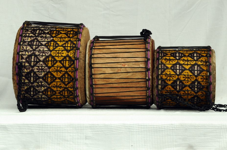 Dundun set for sale - 3 Ghana small dunun drum set