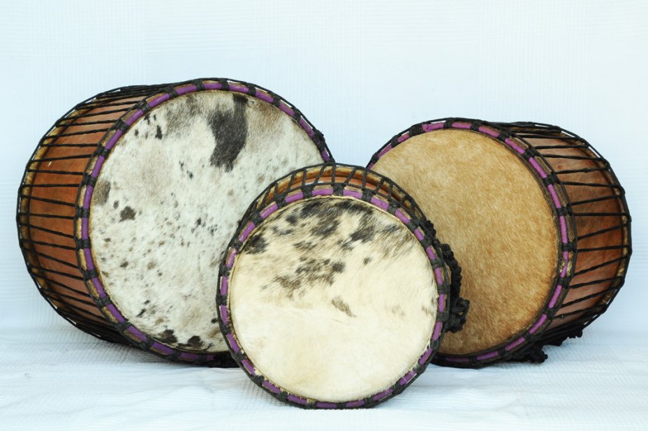 Dundun set for sale - 3 Ghana small dunun drum set