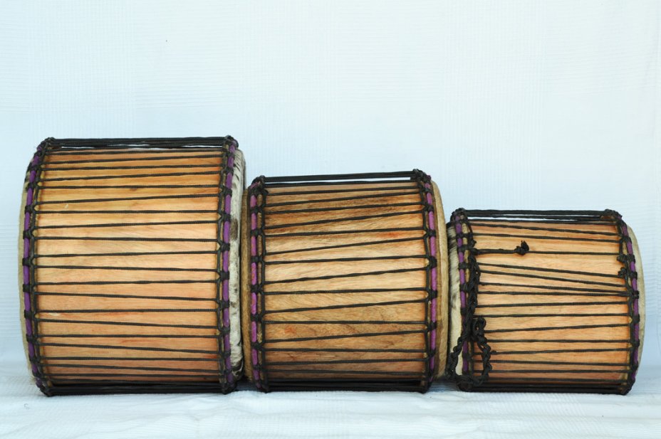 Dundun set for sale - 3 Ghana small dunun drum set