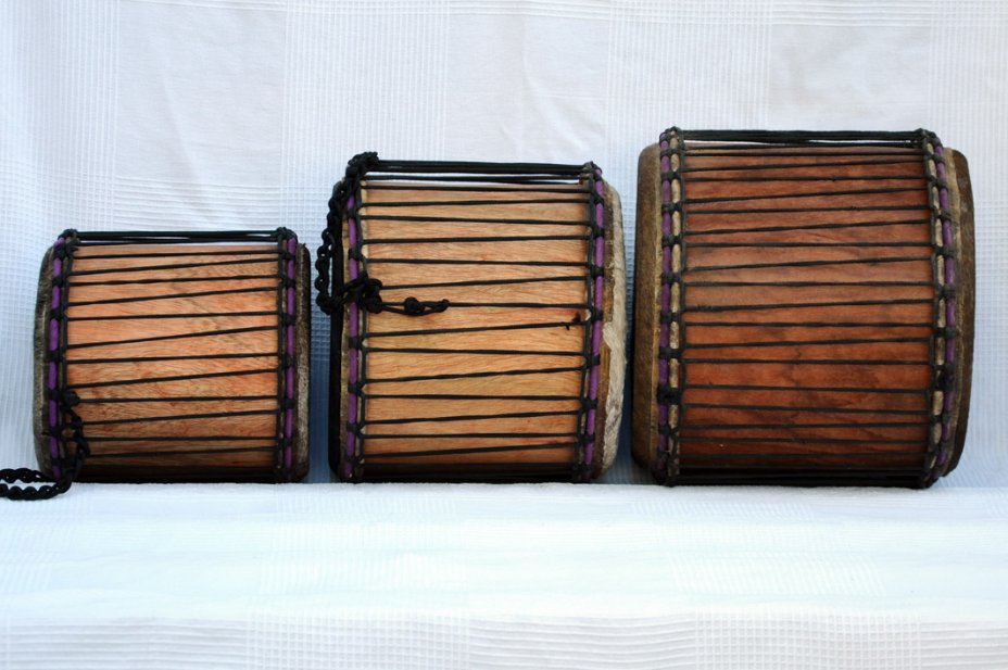 Dundun set for sale - 3 Ghana small dunun drum set