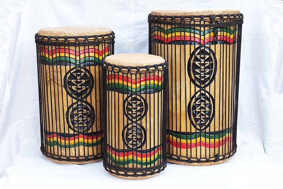 Melina (beechwood) Guinea dunun drums set