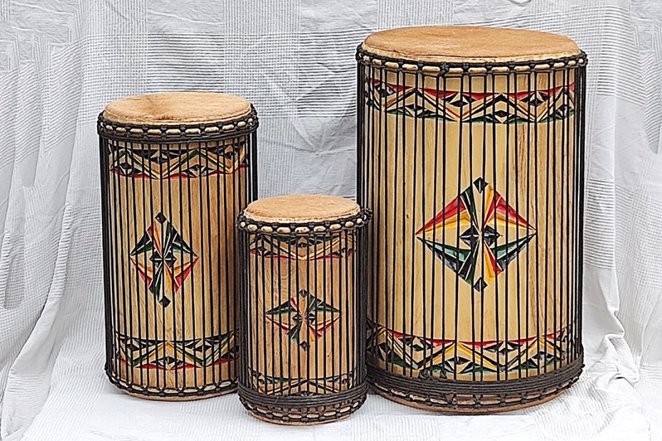 Melina (beechwood) Guinea dunun drums set