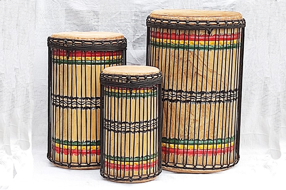 Melina (beechwood) Guinea dunun drums set