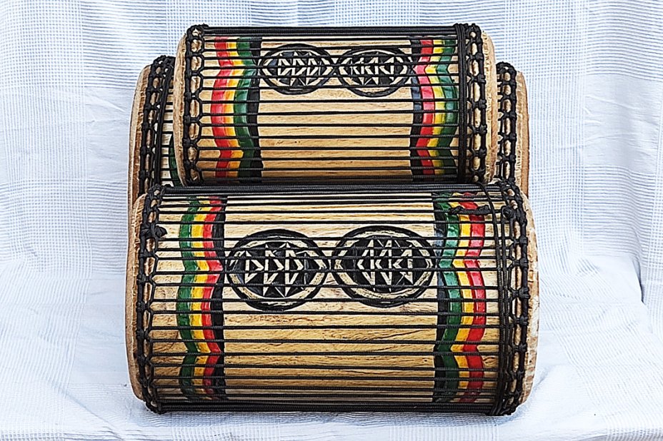 Melina (beechwood) Guinea dunun drums set
