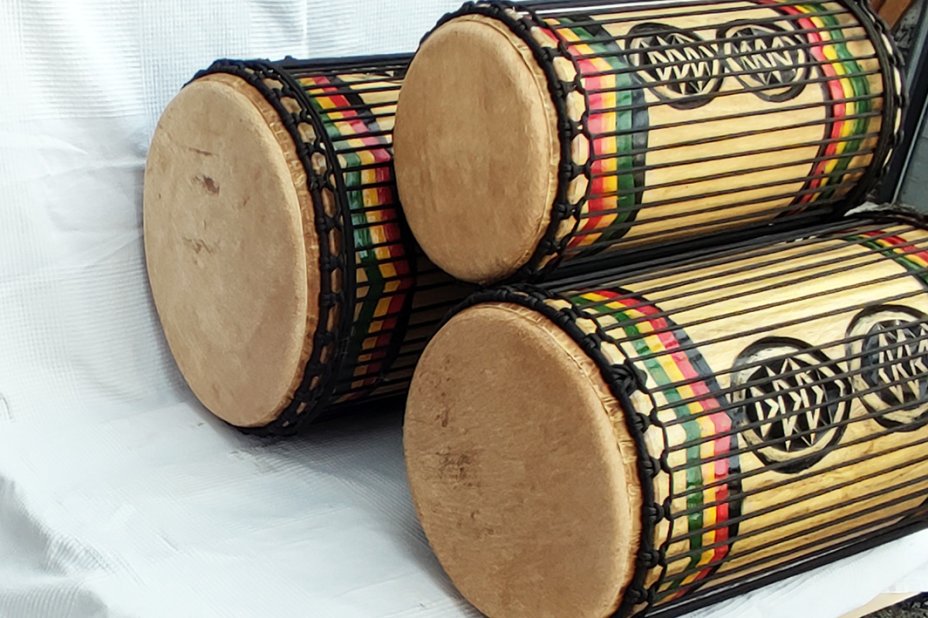 Melina (beechwood) Guinea dunun drums set