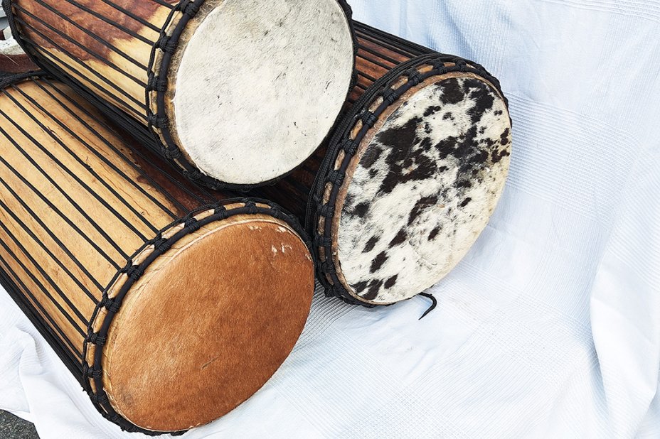 Rosewood (gueni) Mali dunun drums set