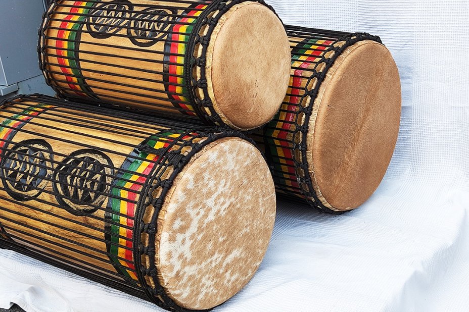 Melina (beechwood) Guinea dunun drums set