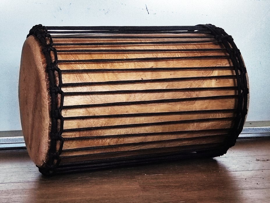 Dundun bass drums - Guinea kenkeni dunun 4 hoops mounting