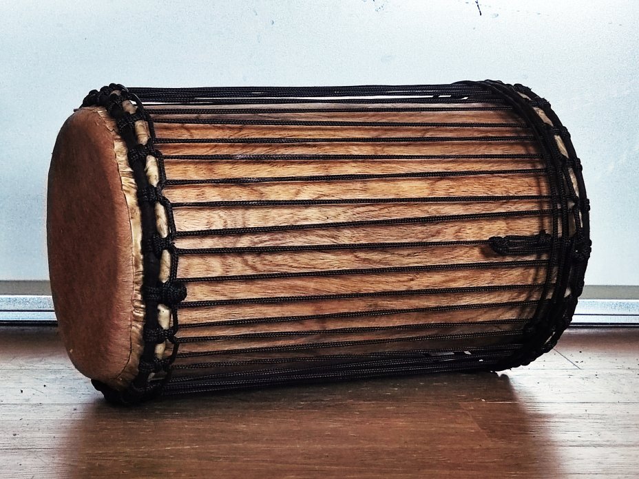 Dundun bass drums - Guinea kenkeni dunun 4 hoops mounting