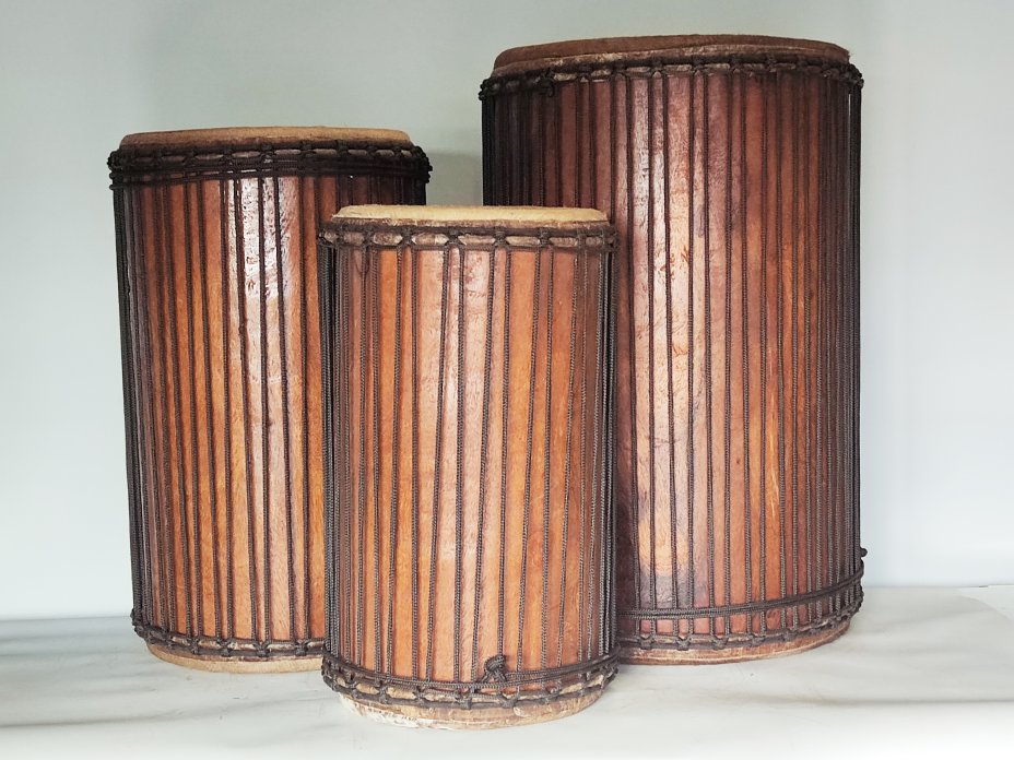 Set of dundun bass drums - Guinea dunun set 6660