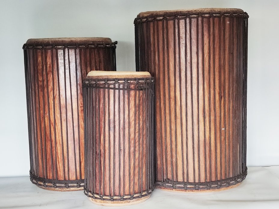 Set of dundun bass drums - Guinea dunun set 6661