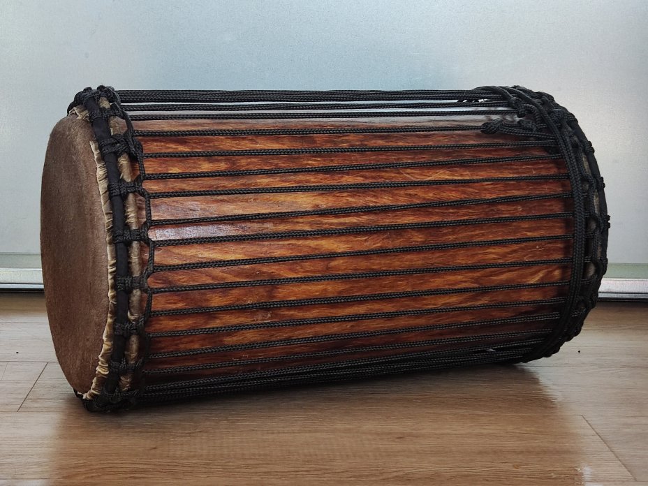Dundun bass drums - Guinea kenkeni dunun 4 hoops mounting