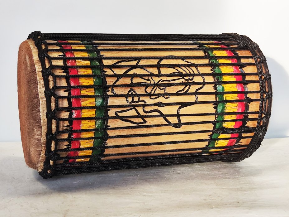 Dundun bass drums - Guinea kenkeni dunun 4 hoops mounting