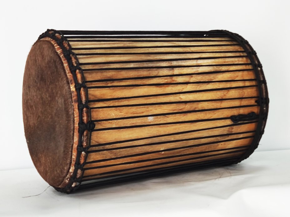Dundun bass drums - Guinea sangban dunun 4 hoops mounting