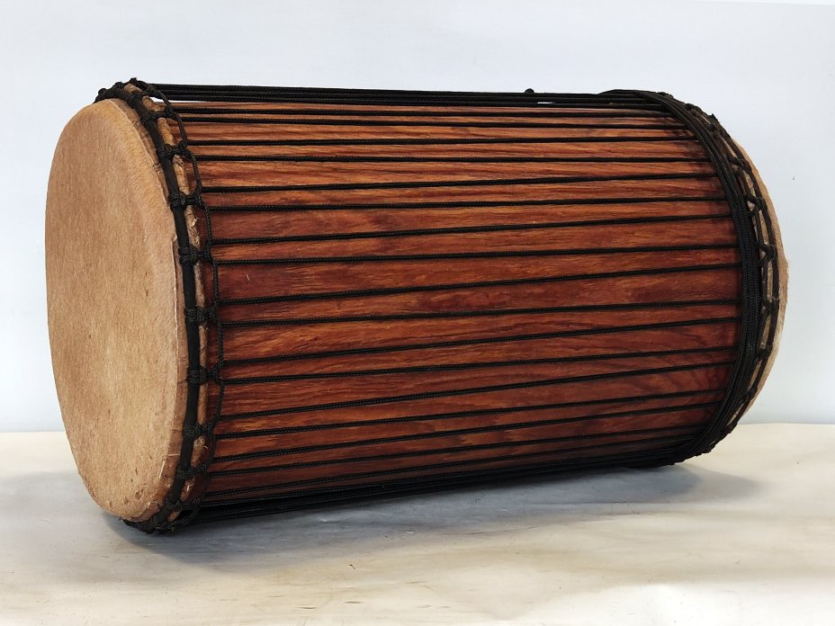 Dundun bass drums - Guinea sangban dunun 4 hoops mounting